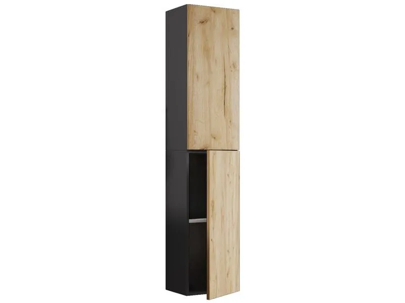 VCM Badezimmerregal Lendas 33 x 150 cm, Braun/Grau VCM Badezimmerregal Lendas 33 x 150 cm, Braun/Grau