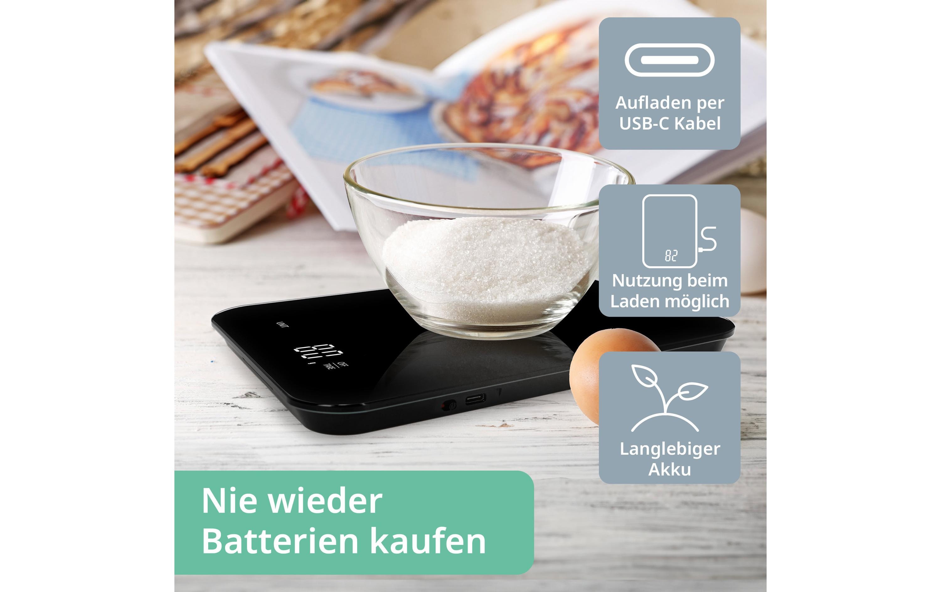 ADE Küchenwaage Tessa KE2301-1 Schwarz