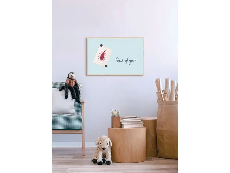 Bi-Office Magnethaftendes Whiteboard EARTH 58.5 cm x 38.5 cm, Hellblau Bi-Office Magnethaftendes Whiteboard EARTH 58.5 cm x 38.5 cm, Hellblau