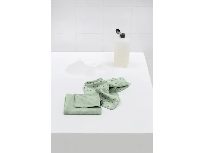 Brabantia Mikrofaser-Reinigungstuch 2 Stück, Hellgrün Brabantia Mikrofaser-Reinigungstuch 2 Stück, Hellgrün