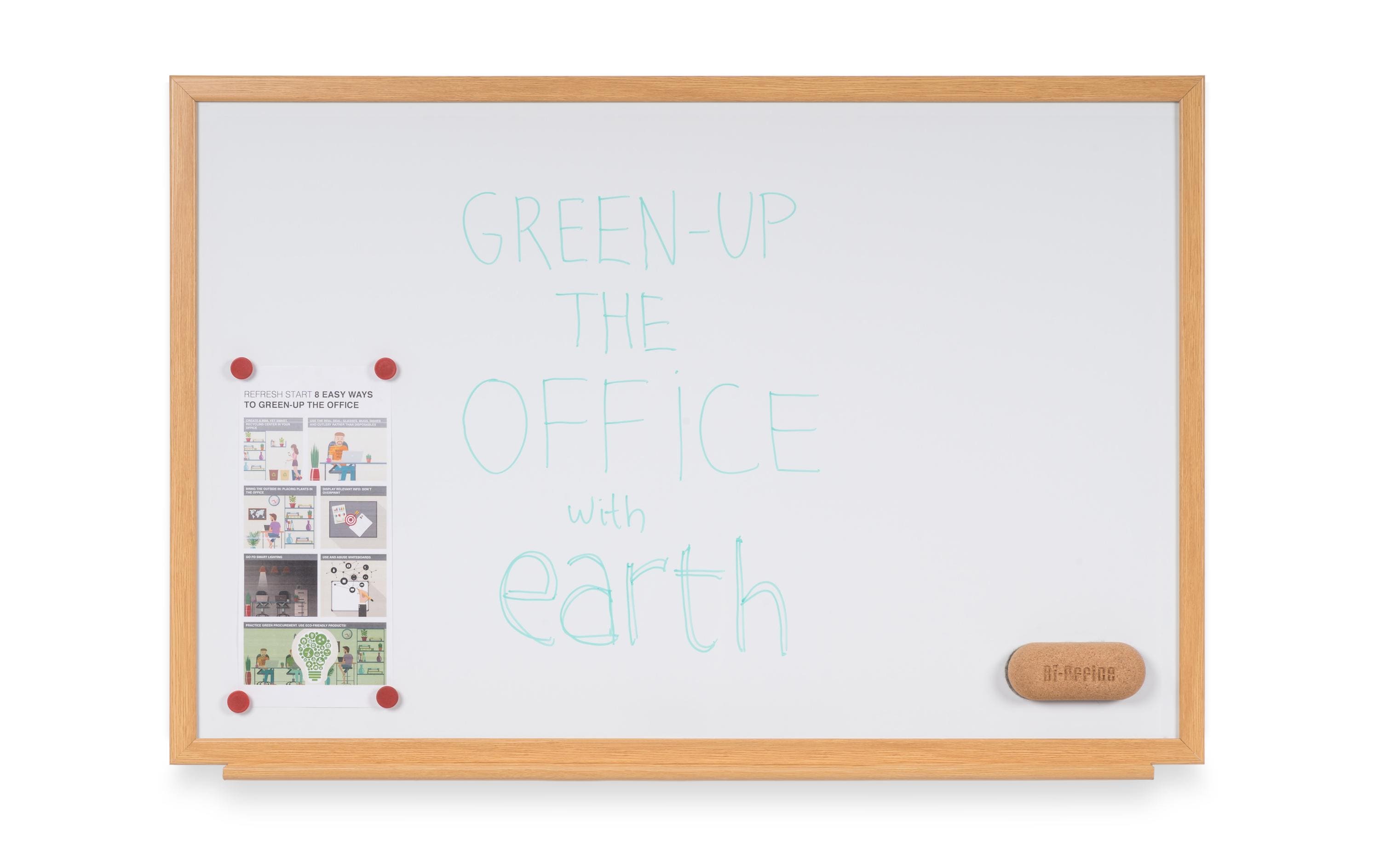 Bi-Office Magnethaftendes Whiteboard 100 cm x 150 cm, Weiss