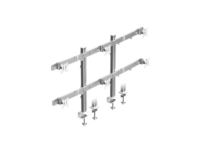 ICY BOX Tischständer IB-MS666-T6 bis 8 kg – Silber