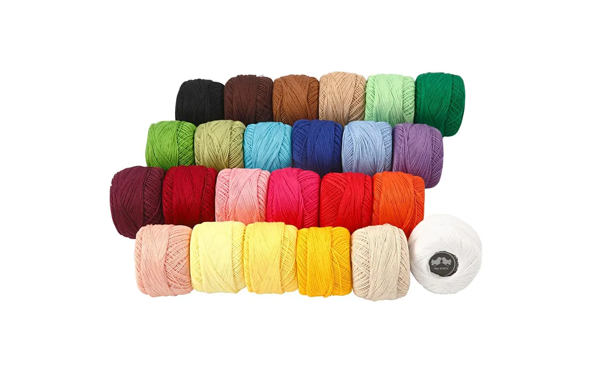 Creativ Company Baumwolle Baumwolle, Mercerisiert, Sortiert, 24 x 20 g
