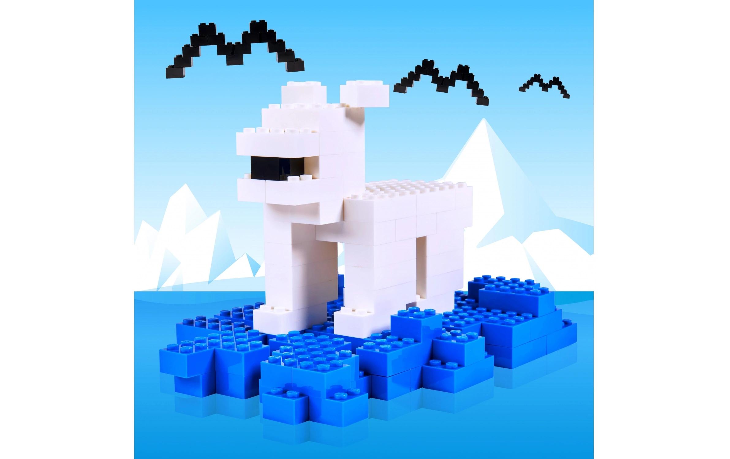 BLOX Bausteine 100 weisse 8er Steine