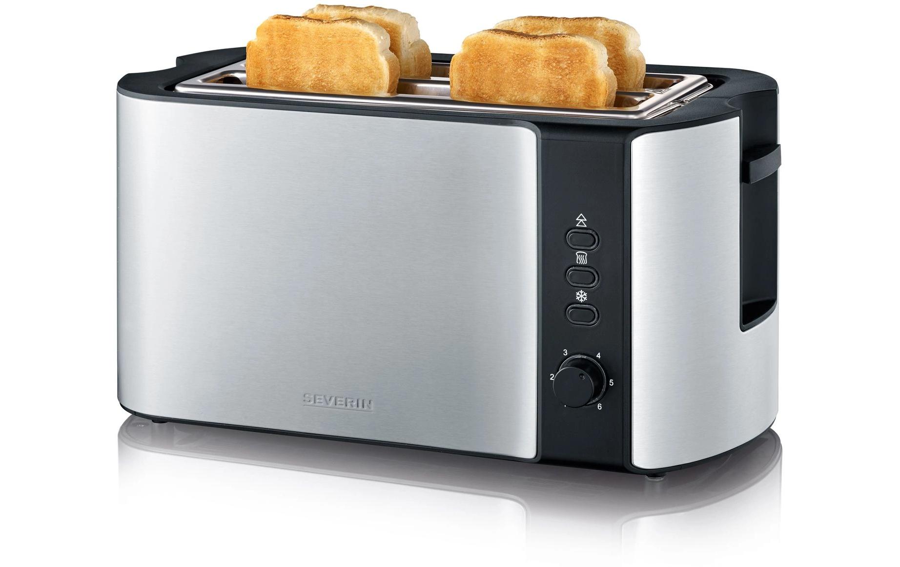 Severin Toaster AT 2590 Schwarz/Silber