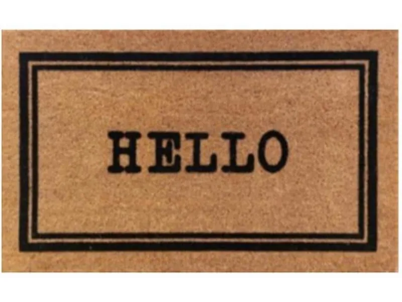 Dameco Fussmatte Hello 45 cm x 75 cm
