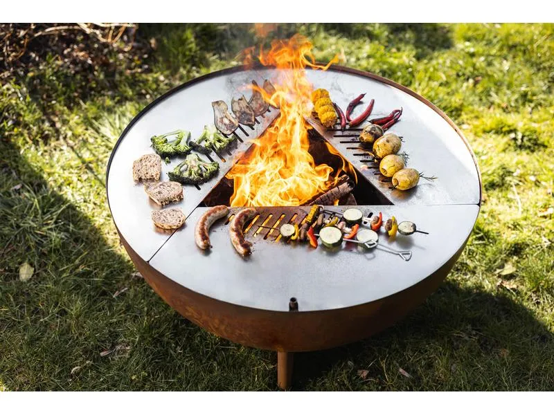 FEU DU JARDIN Feuerstelle Tria, Ø 98 cm, Rost FEU DU JARDIN Feuerstelle Tria, Ø 98 cm, Rost