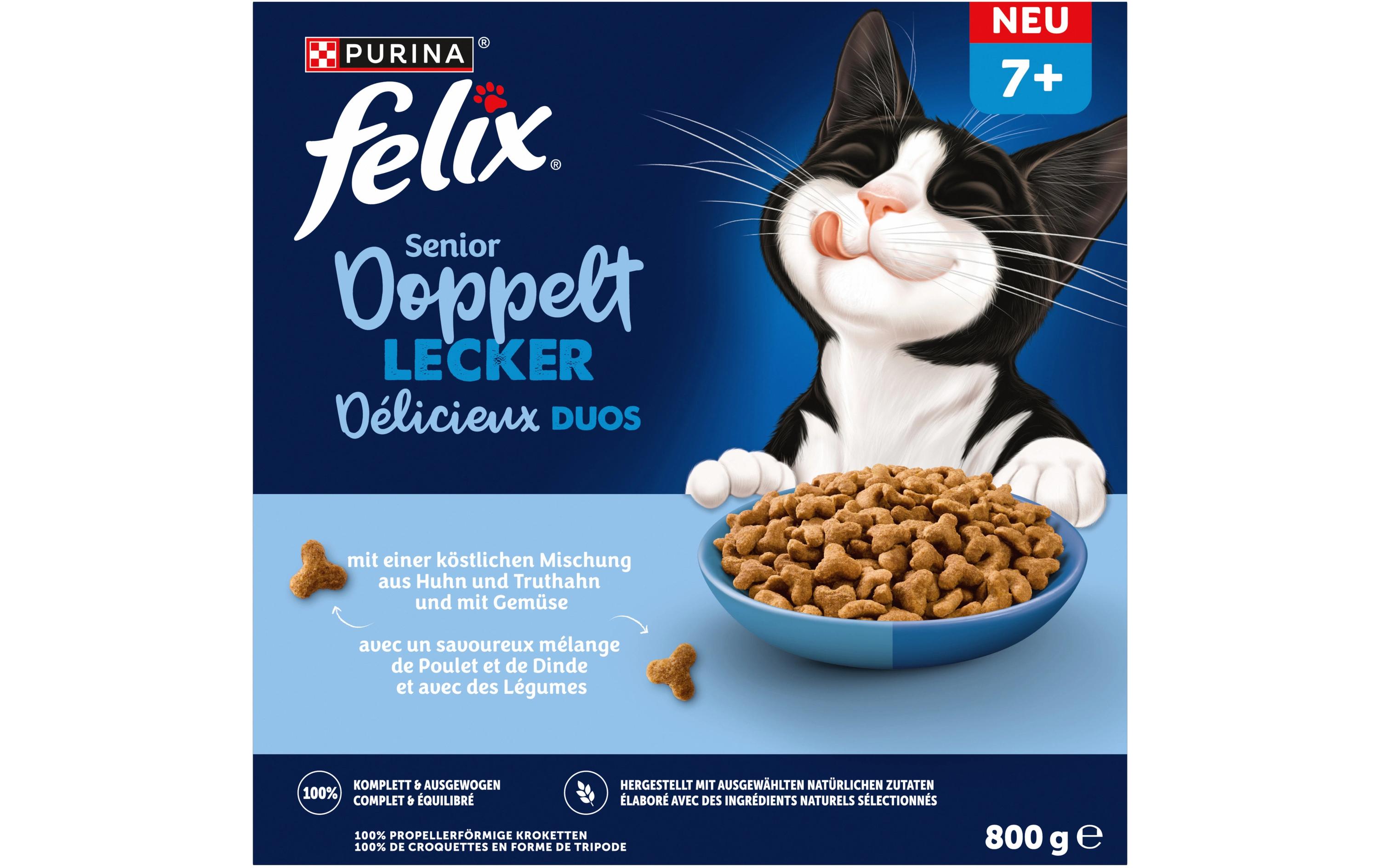 Felix Trockenfutter Doppelt Lecker Senior Geflügel 800 g