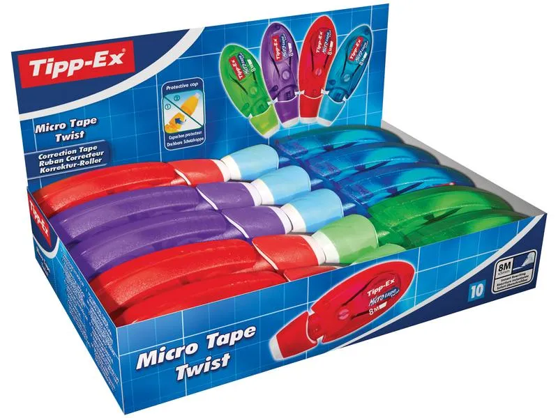 Tipp-Ex Korrekturroller Micro Tape 5 mm, 10er Box Tipp-Ex Korrekturroller Micro Tape 5 mm, 10er Box