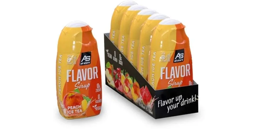 All Stars Flavor Sirup 5 x 65 ml Flasche Ice Tea Pfirsich All Stars Flavor Sirup 5 x 65 ml Flasche Ice Tea Pfirsich