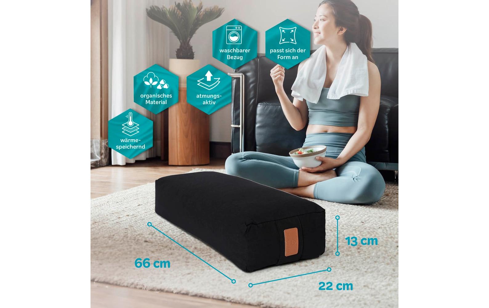 DoYourYoga Yoga-Bolster Paravati Schwarz