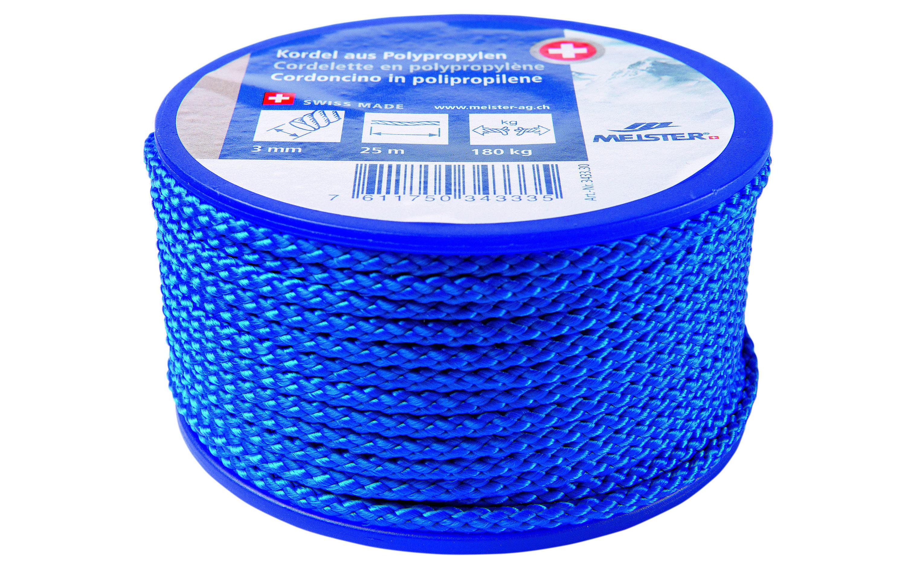 Meister Kordel Ø 3 mm, 25 m, 180 kg, Blau Meister Kordel Ø 3 mm, 25 m, 180 kg, Blau