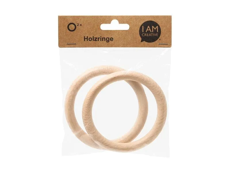 lalana Holzring Hölzerner Ring 10.5 cm, 2 Stück lalana Holzring Hölzerner Ring 10.5 cm, 2 Stück