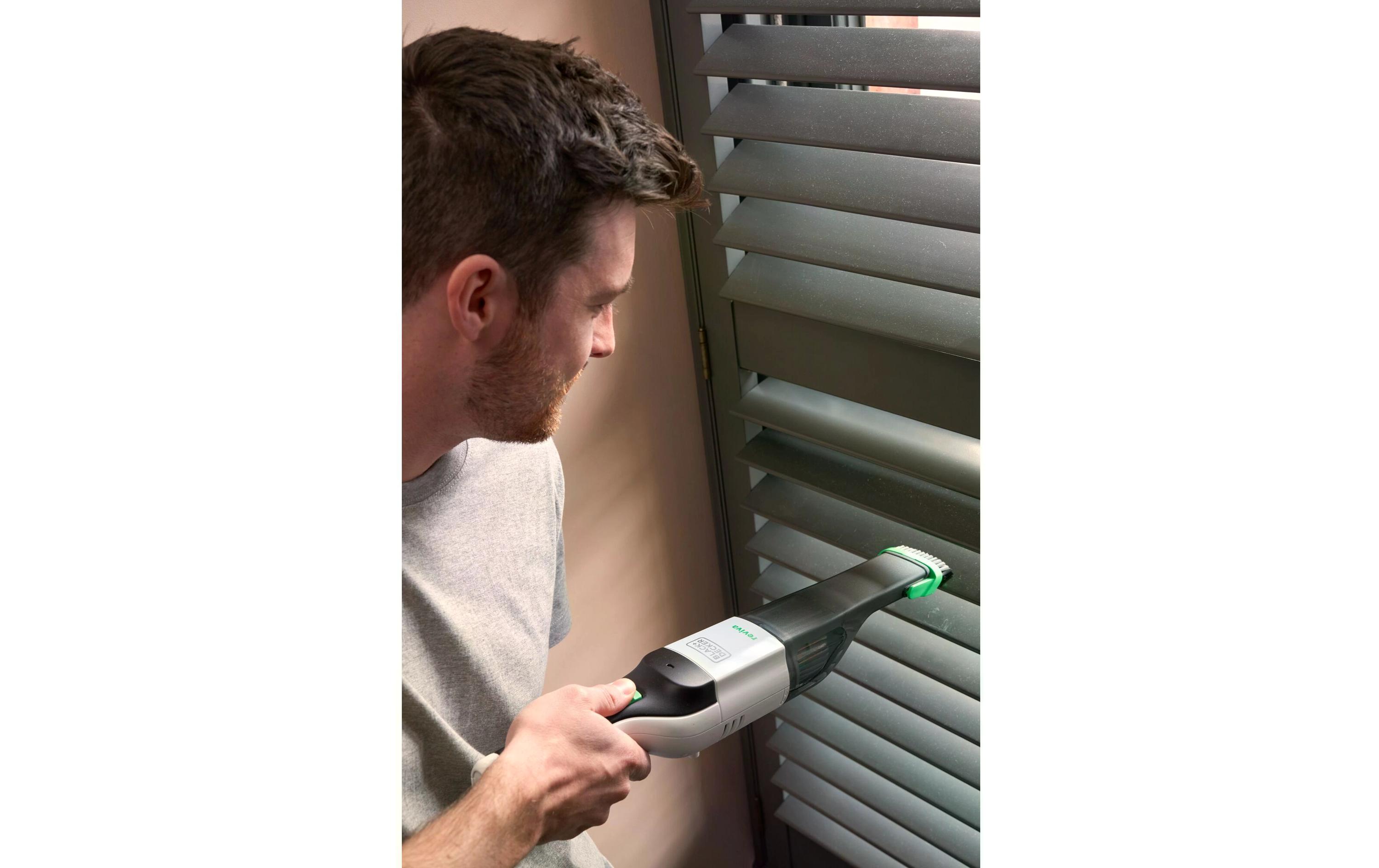 BLACK+DECKER Akku-Handsauger REVHV8C-QW Schwarz/Weiss