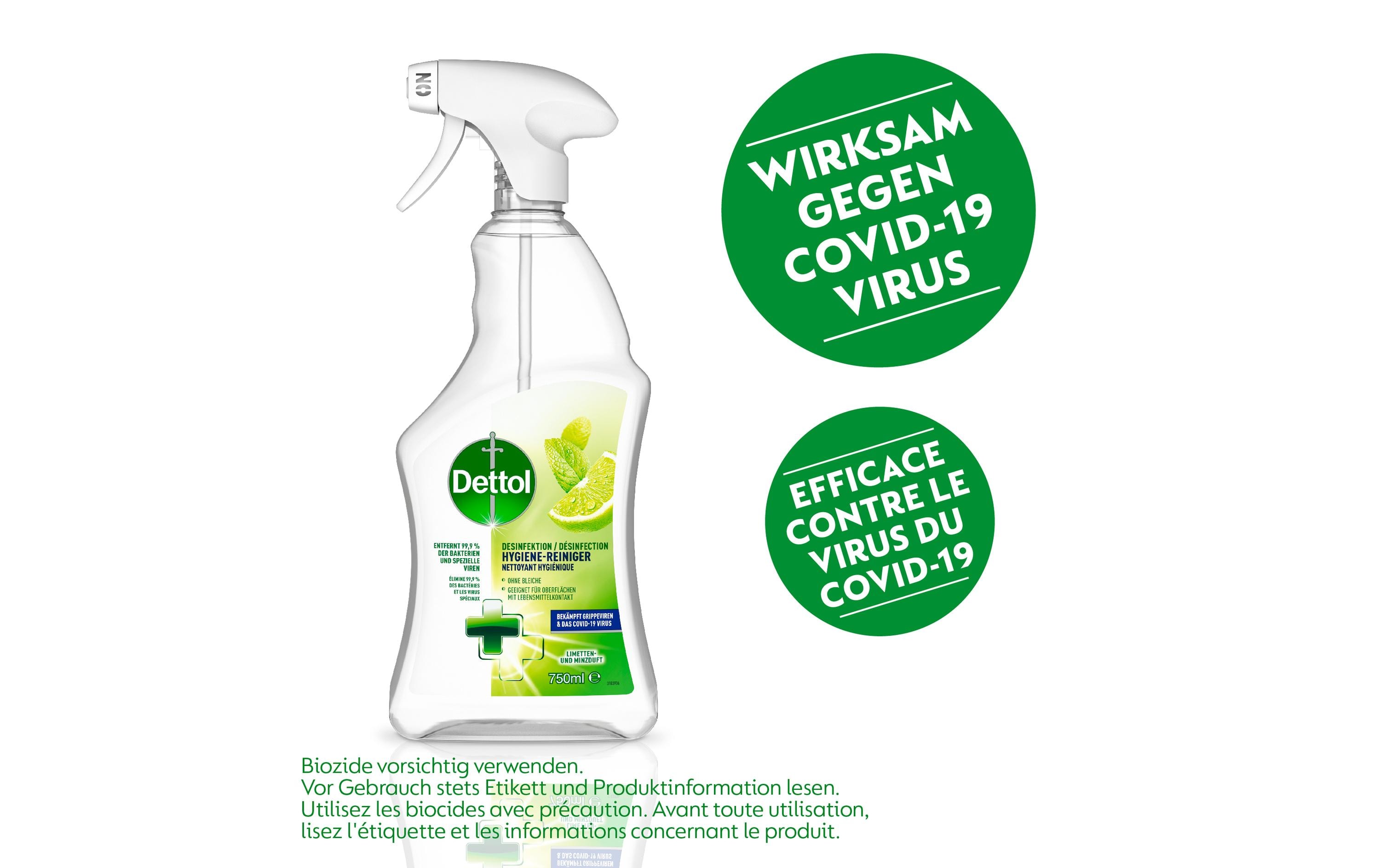 Dettol Desinfektion Hygiene-Reiniger Limetten- & Minze 750 ml Dettol Desinfektion Hygiene-Reiniger Limetten- & Minze 750 ml