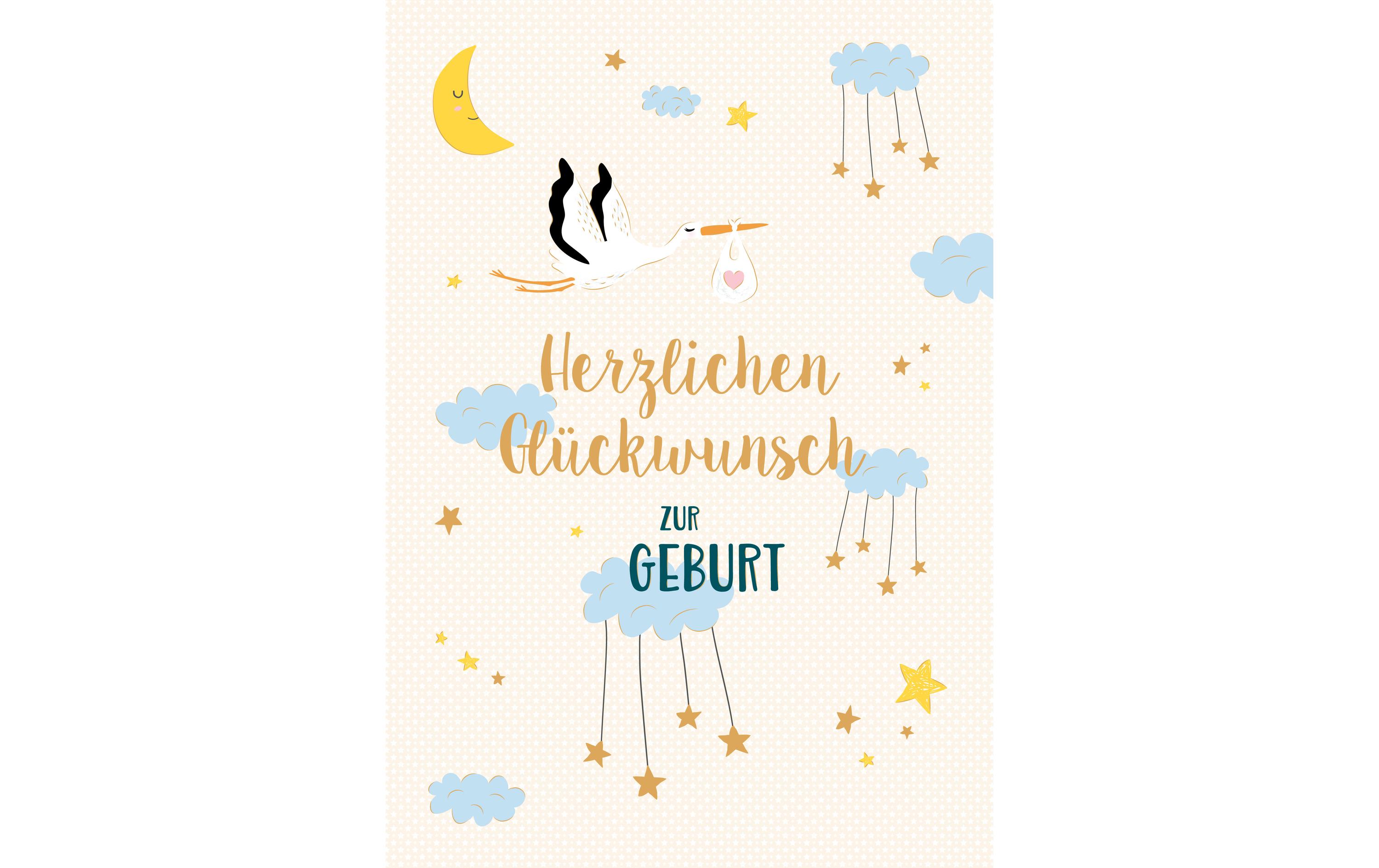 ABC Glückwunschkarte Geburt A4 ABC Glückwunschkarte Geburt A4