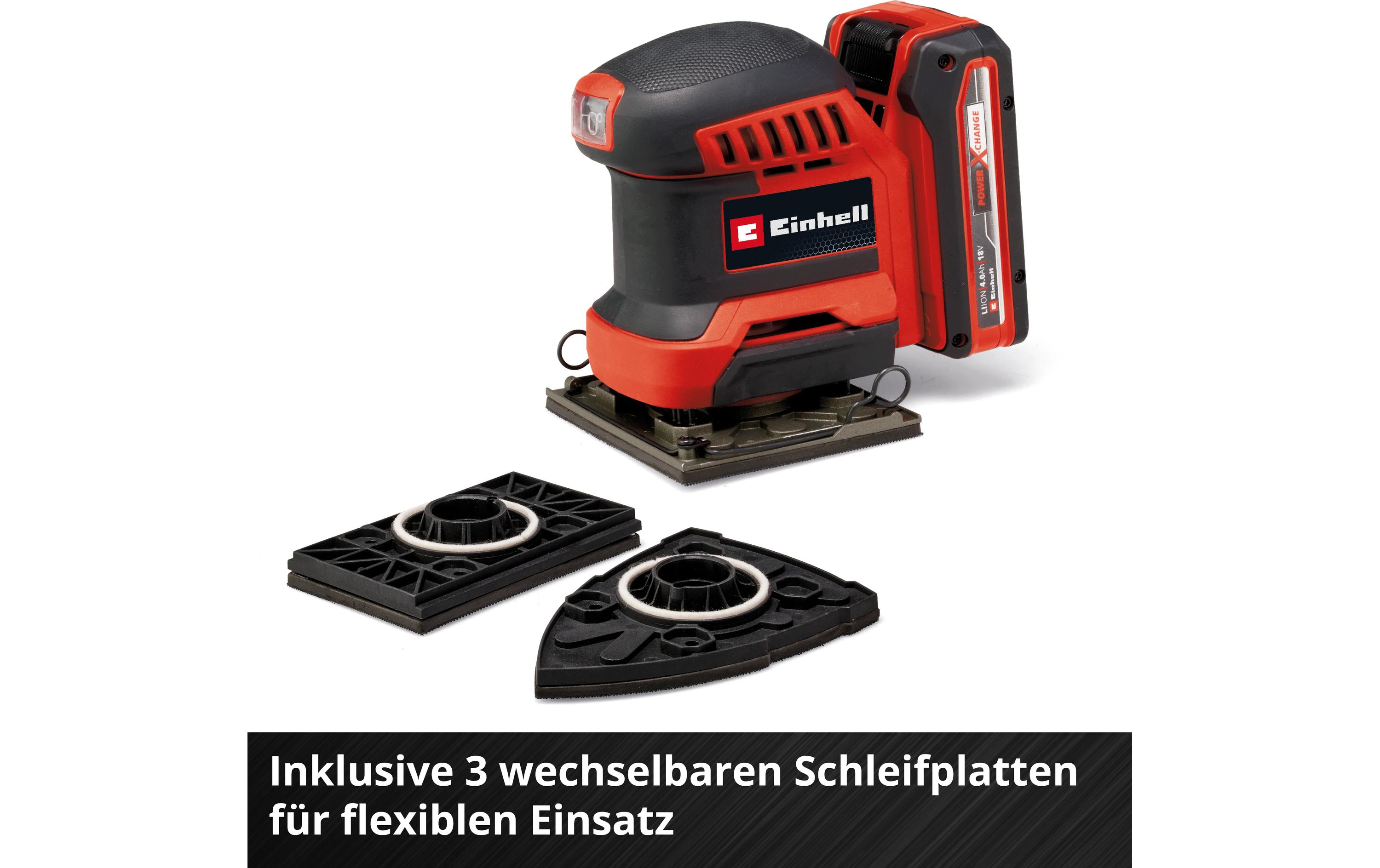 Einhell Akku-Schwingschleifer TE-OS 18/113 3X Li – Solo