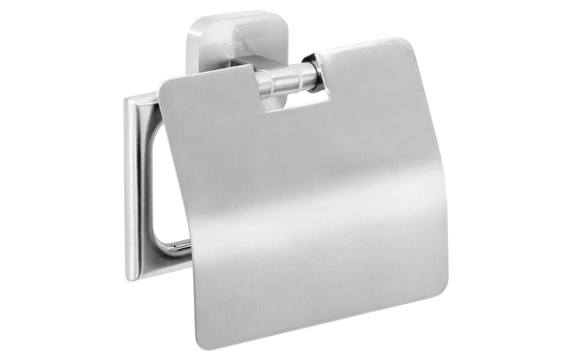 tesa Toilettenpapierhalter Esteetic mit Deckel Silber