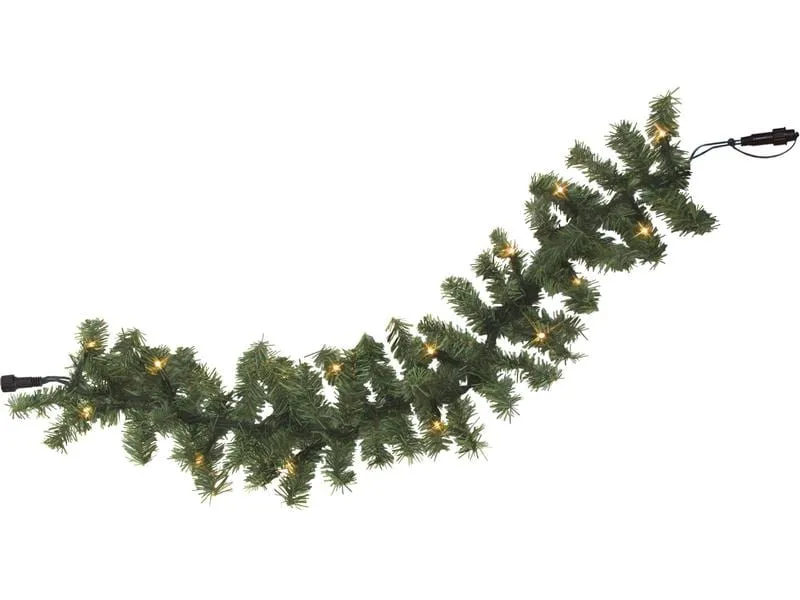 Star Trading System LED Extra Girlande, 600 x 28 cm, Schwarz / Warmweiss