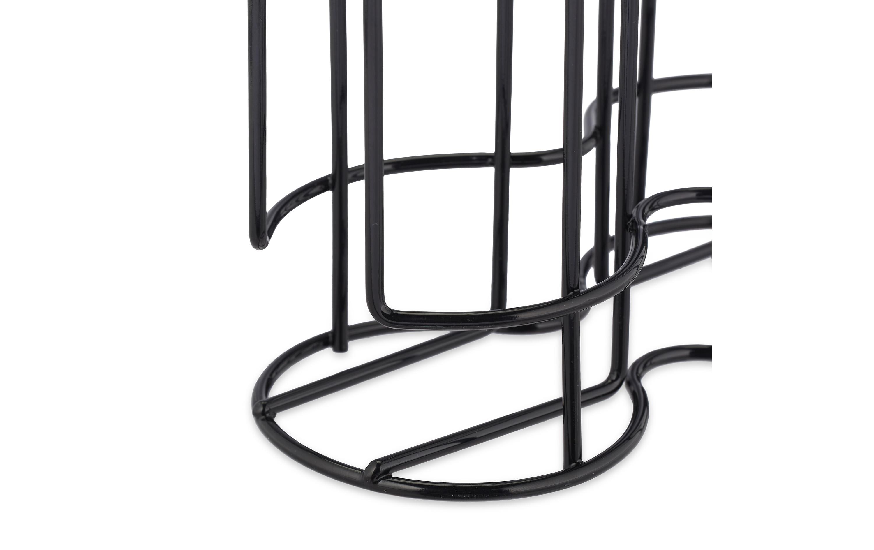 relaxdays Kapselspender Tassimo für 32 Kapseln, Schwarz