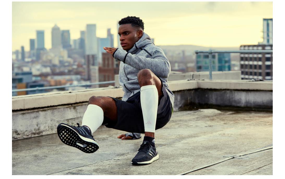 adidas Compression Calf Sleeves Weiss, S-M