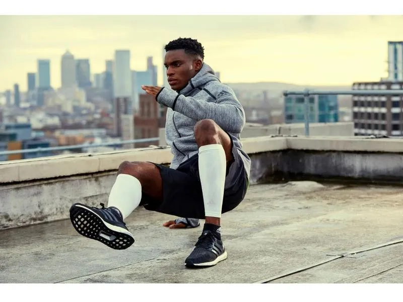 adidas Compression Calf Sleeves Weiss, L-XL adidas Compression Calf Sleeves Weiss, L-XL