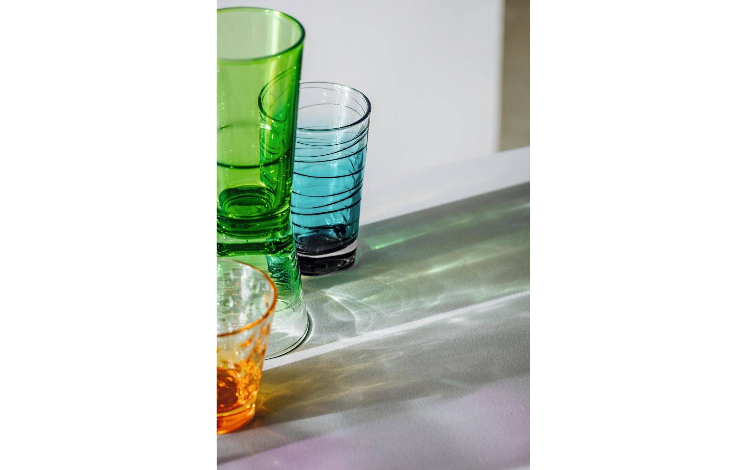 Leonardo Trinkglas Vario Struttura 280 ml, 6 Stück, Türkis