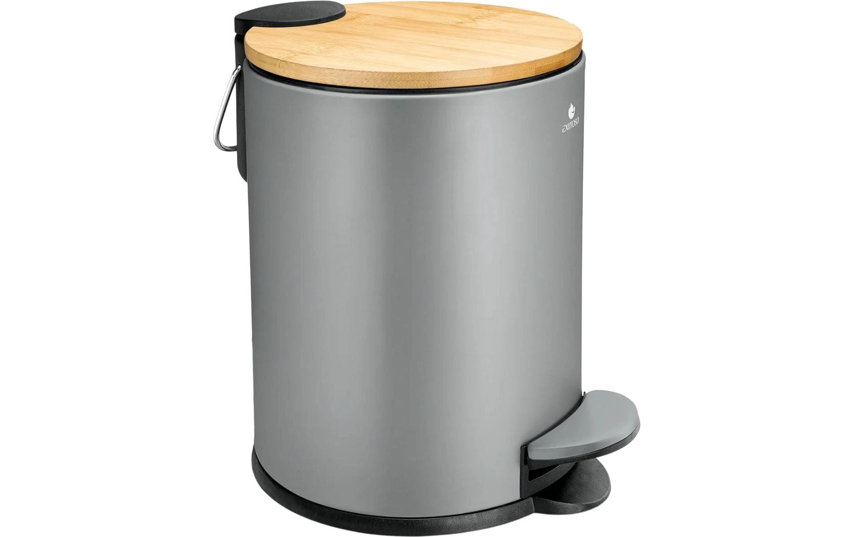 Exitoso Tretmülleimer mit Softclose-Deckel 3 l, Grau