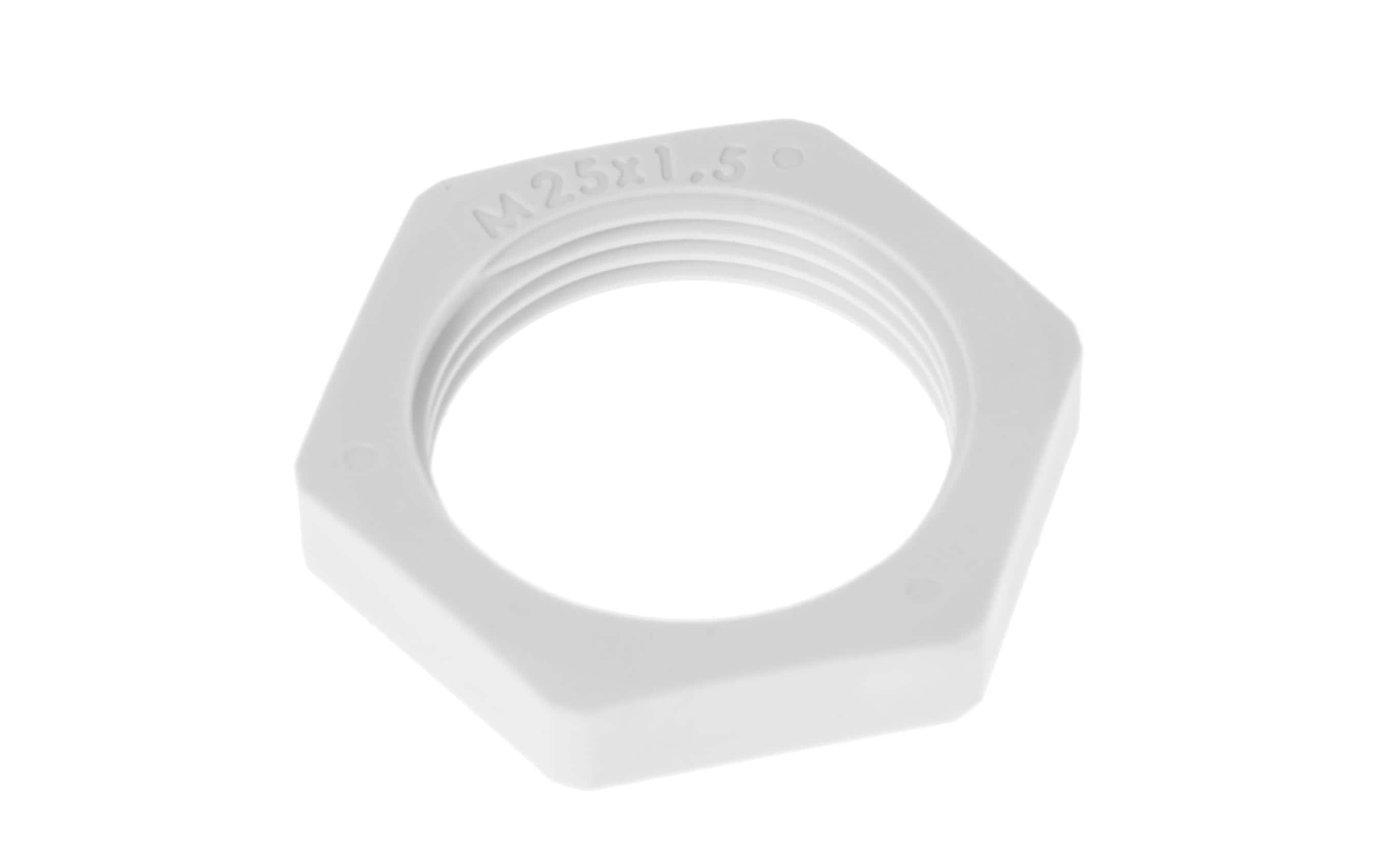 AGRO Gegenmutter PA M25 x 1.5 6-kant Polyamid AGRO Gegenmutter PA M25 x 1.5 6-kant Polyamid