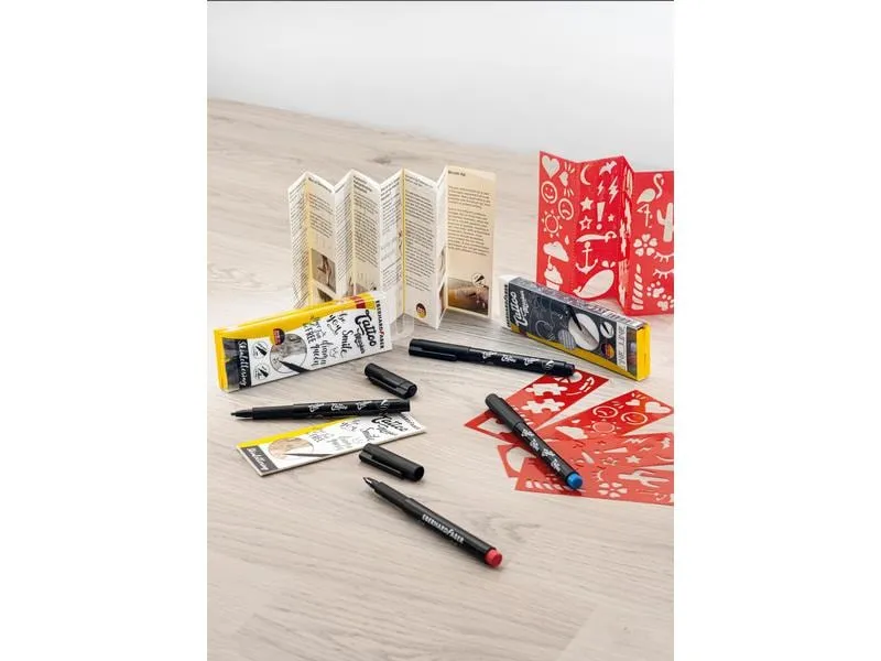 Eberhard Faber Tattoostift Skinlettering 4 Stück, Schwarz Eberhard Faber Tattoostift Skinlettering 4 Stück, Schwarz