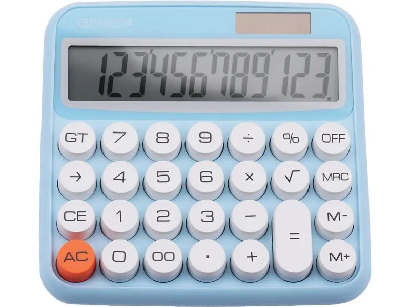 Genie Taschenrechner 612B Blau Genie Taschenrechner 612B Blau