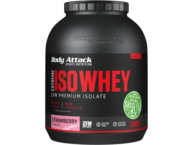 Body Attack Pulver Extreme Iso Whey Professional Erdbeere 1800 g Body Attack Pulver Extreme Iso Whey Professional Erdbeere 1800 g