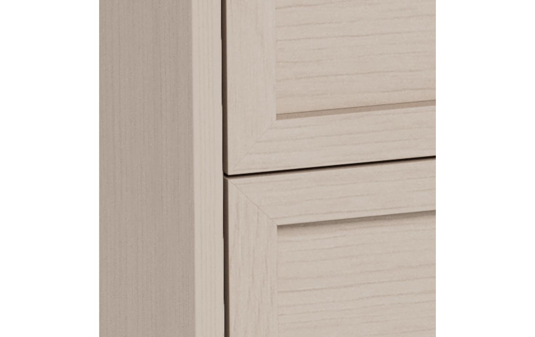 AC Design Nachttisch Palmdale Grau, 45.6 x 40 x 61 cm
