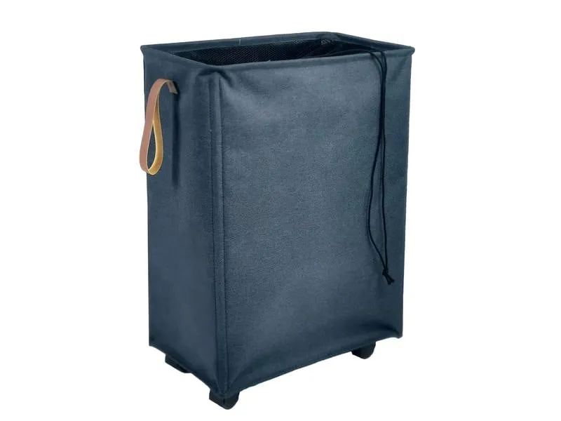 diaqua® Wäschekorb Levi mit Rollen 50 l, Dunkelblau diaqua® Wäschekorb Levi mit Rollen 50 l, Dunkelblau