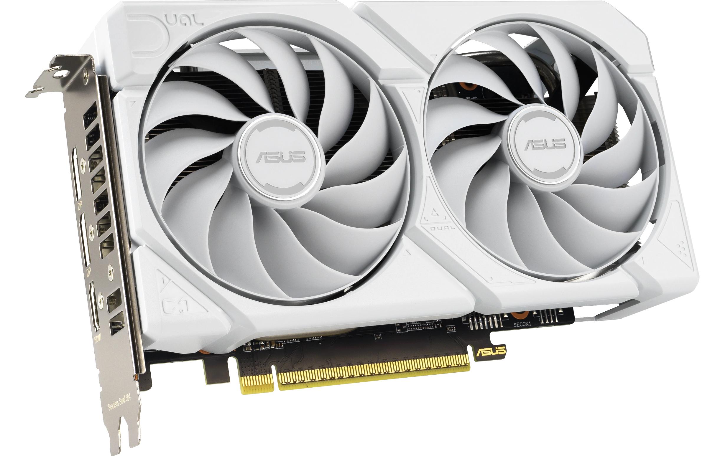 ASUS Grafikkarte Dual Radeon RX9060XT 16G Weiss