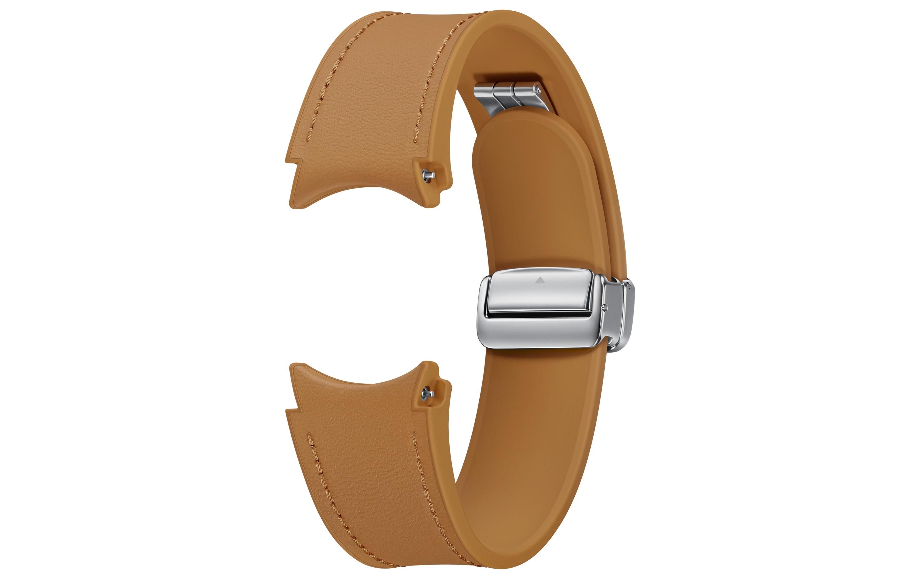Samsung D-Buckle Eco Leather Band M/L Galaxy Watch 4/5/6 Camel