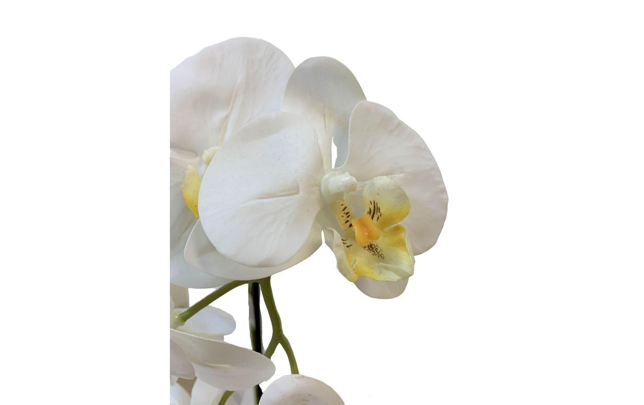 Botanic-Haus Kunstblume Phalenopsis im Topf, 4 Rispen, Weiss