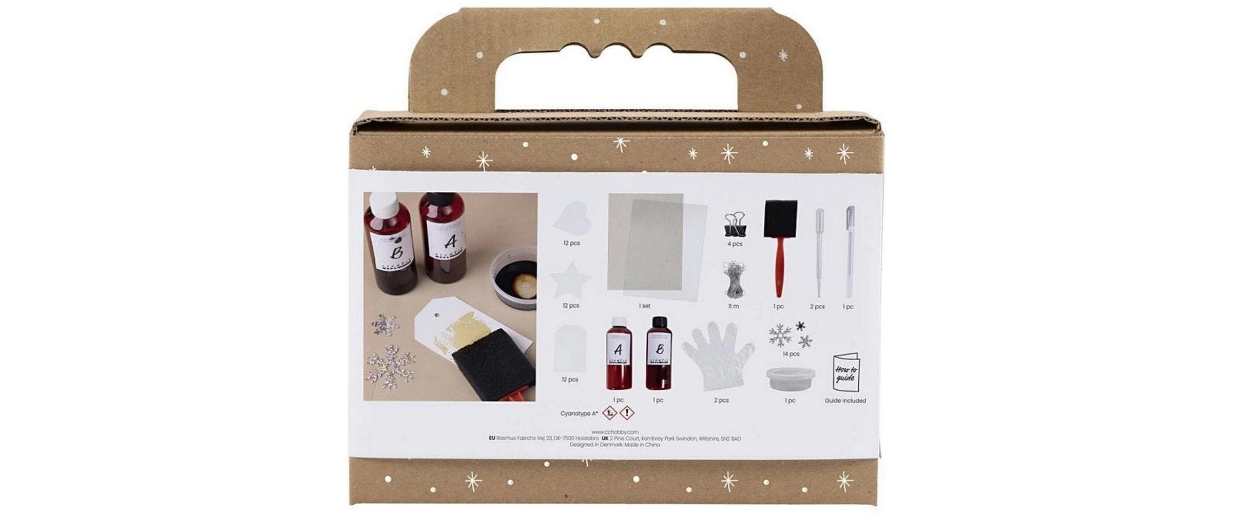 Creativ Company Bastelset Cyanotype Weihnachten