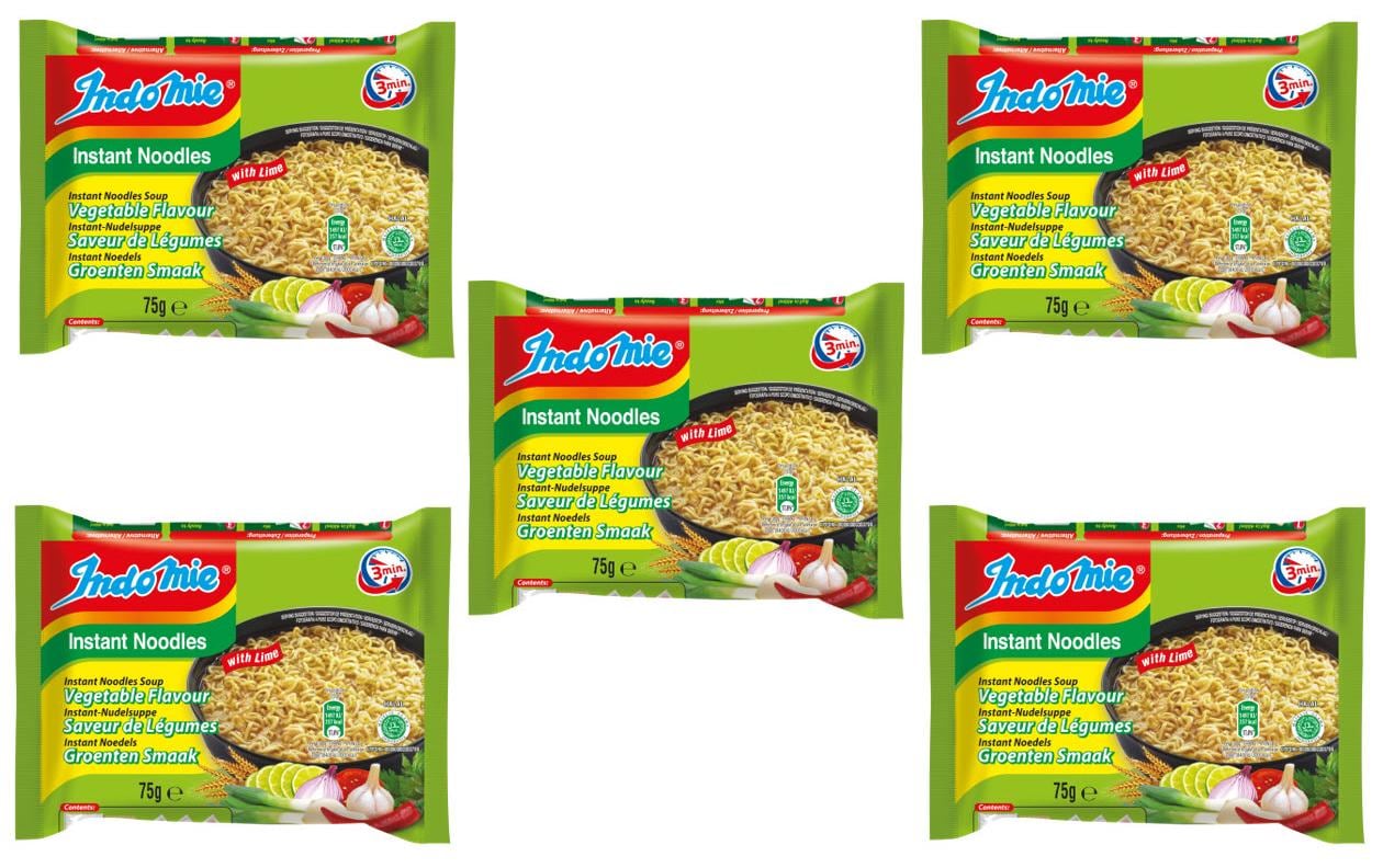 Indomie Noodles Gemüse 5 x 75 g Indomie Noodles Gemüse 5 x 75 g
