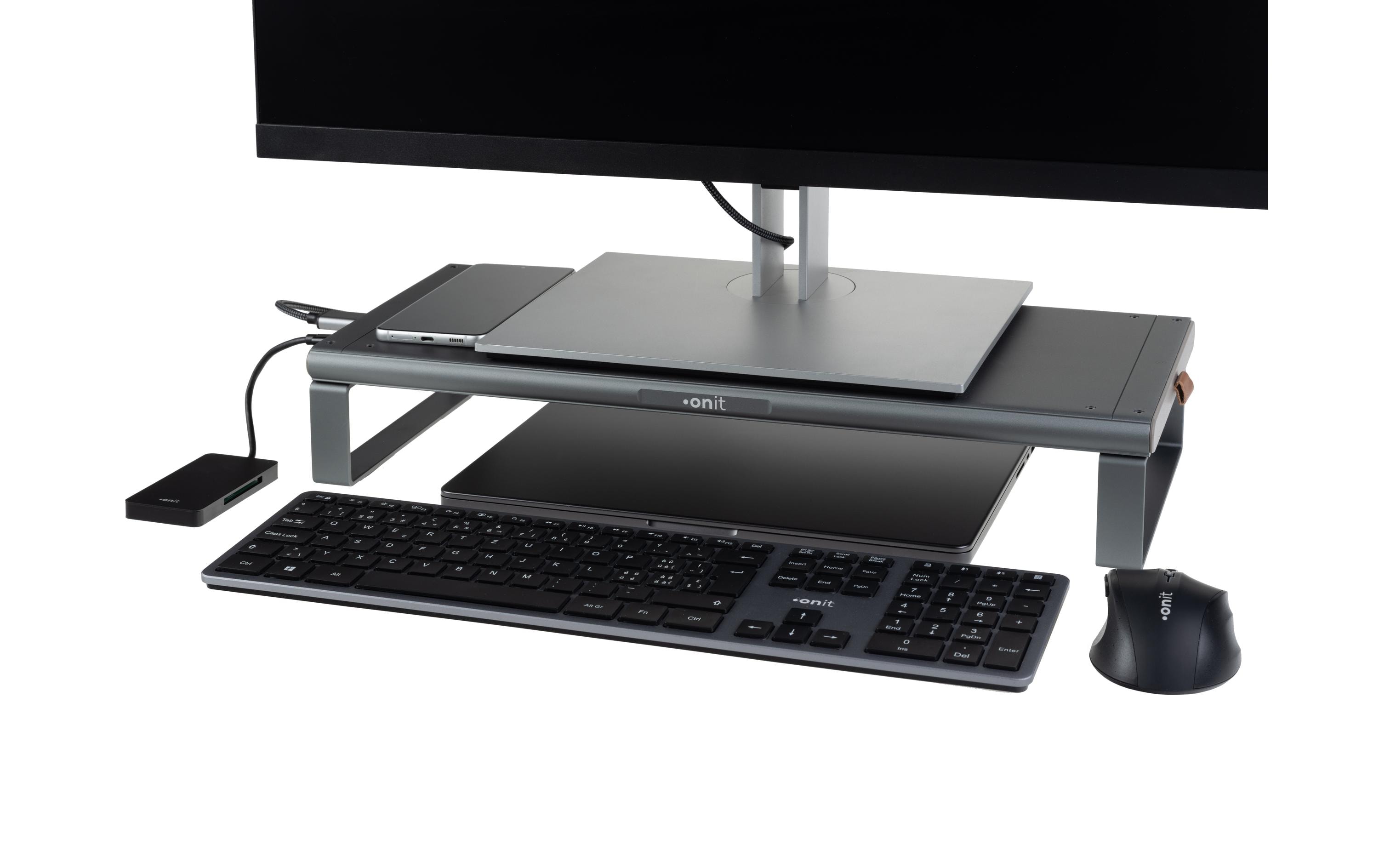 onit Monitorständer & Dockingstation PiuSpazio 49, 6 Ports onit Monitorständer & Dockingstation PiuSpazio 49, 6 Ports