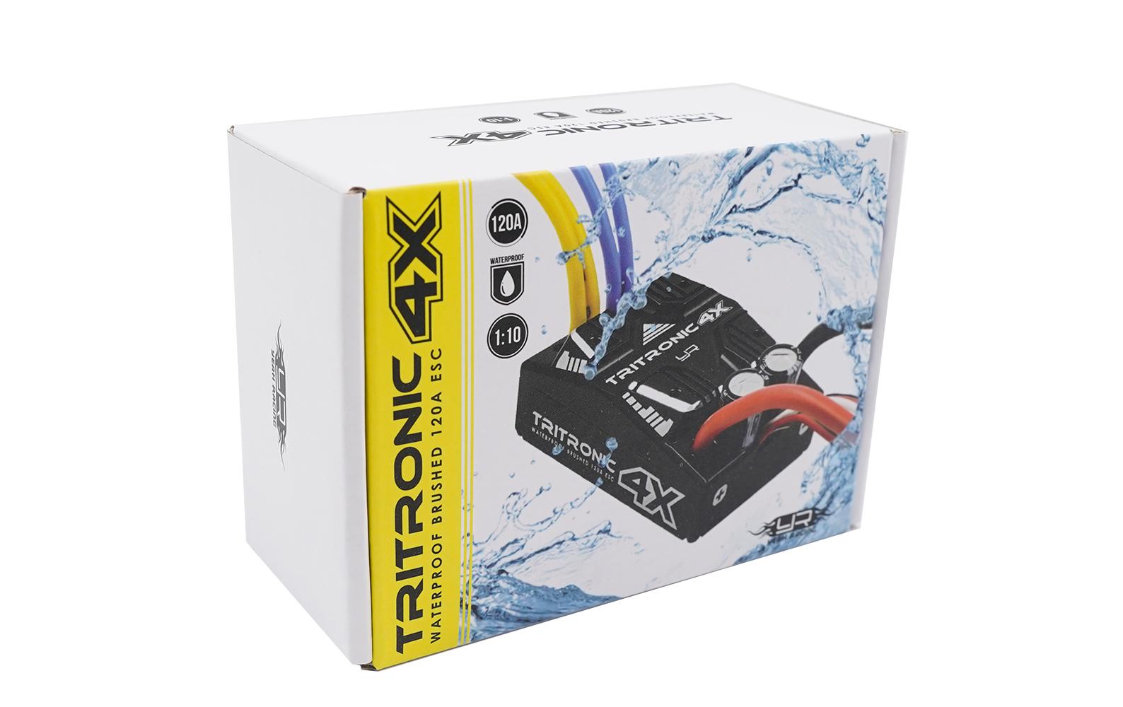 Yeah Racing Brushed Regler Tritronic 4X 120A 2-6S, Dual-Motor