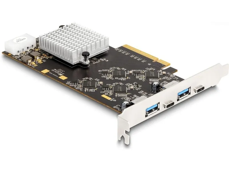 Delock PCI-Express-Karte 2x USB Type-C, 2x USB Type-A Delock PCI-Express-Karte 2x USB Type-C, 2x USB Type-A