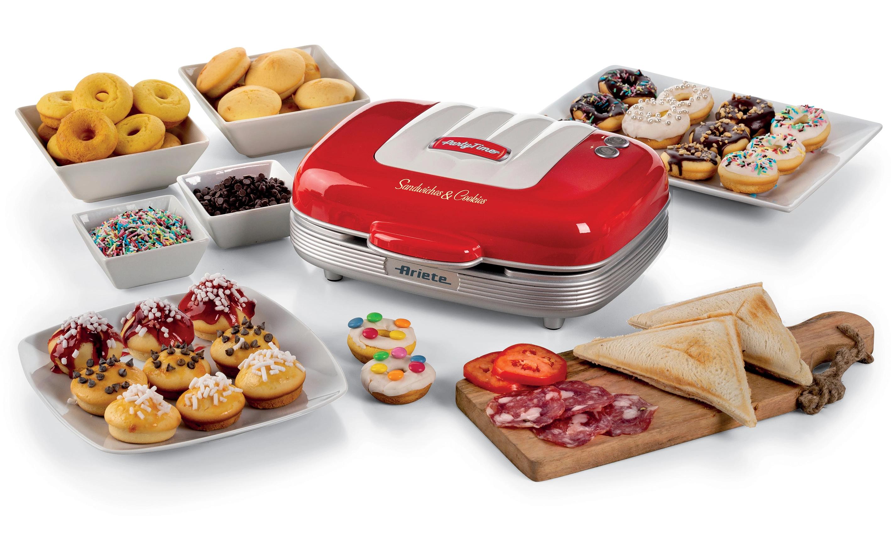 Ariete Multifunktionsgrill Party Time ARI-1972-RD 700 W, Rot/Weiss