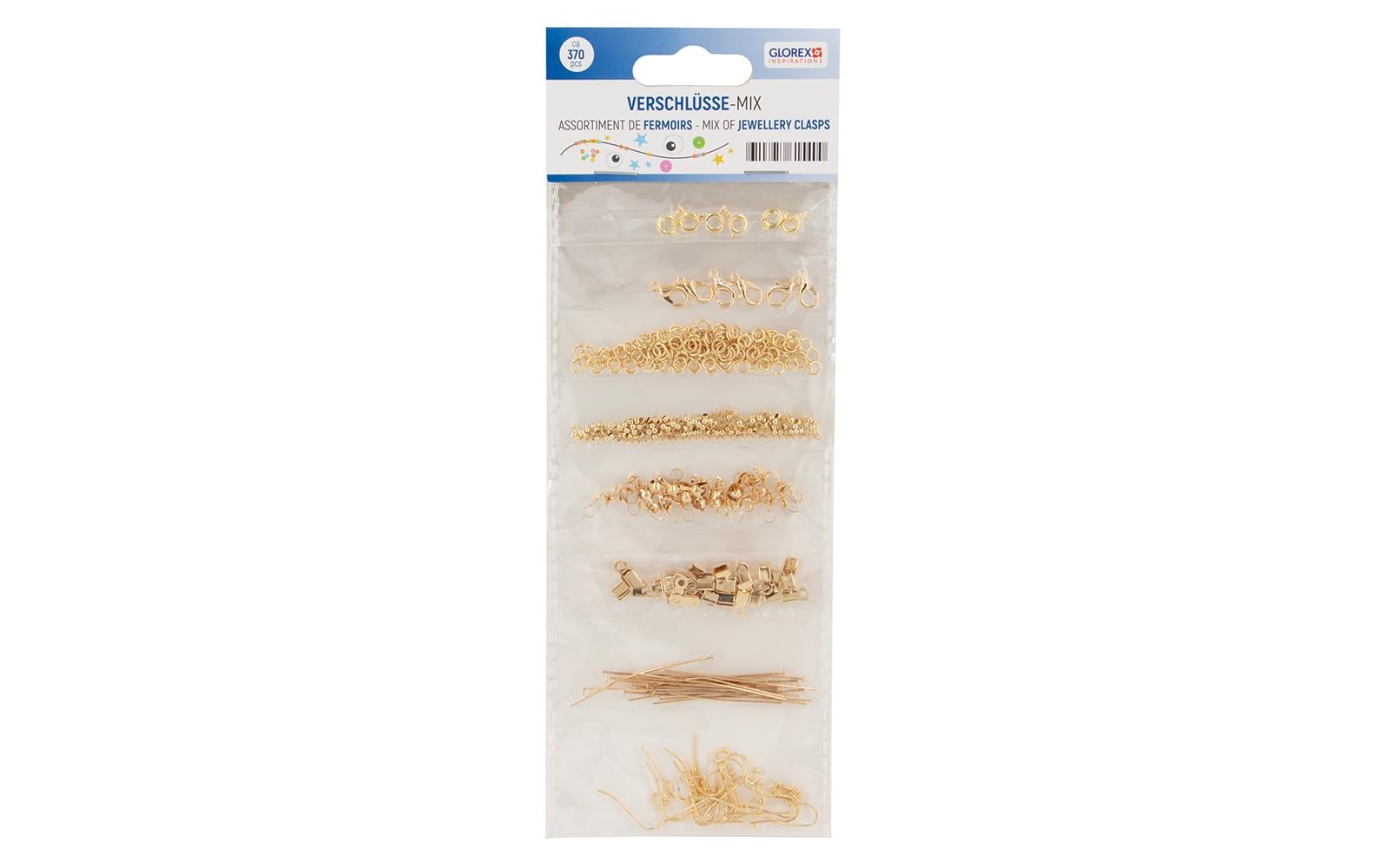 Glorex Schmuckverschlüsse 8-teilig goldfarben Glorex Schmuckverschlüsse 8-teilig goldfarben