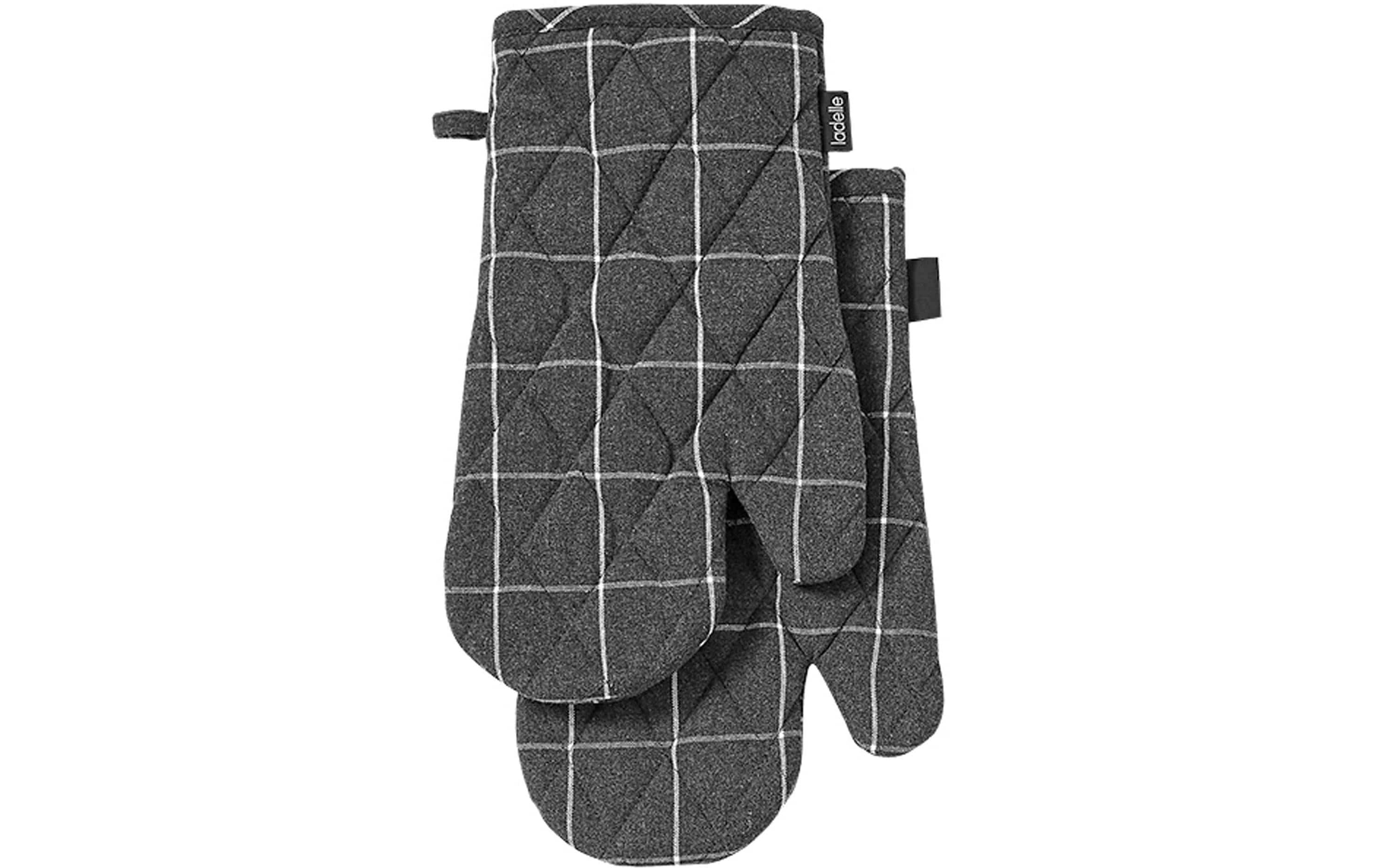 Ladelle Ofenhandschuh Eco Check 2 Stück, Anthrazit Ladelle Ofenhandschuh Eco Check 2 Stück, Anthrazit
