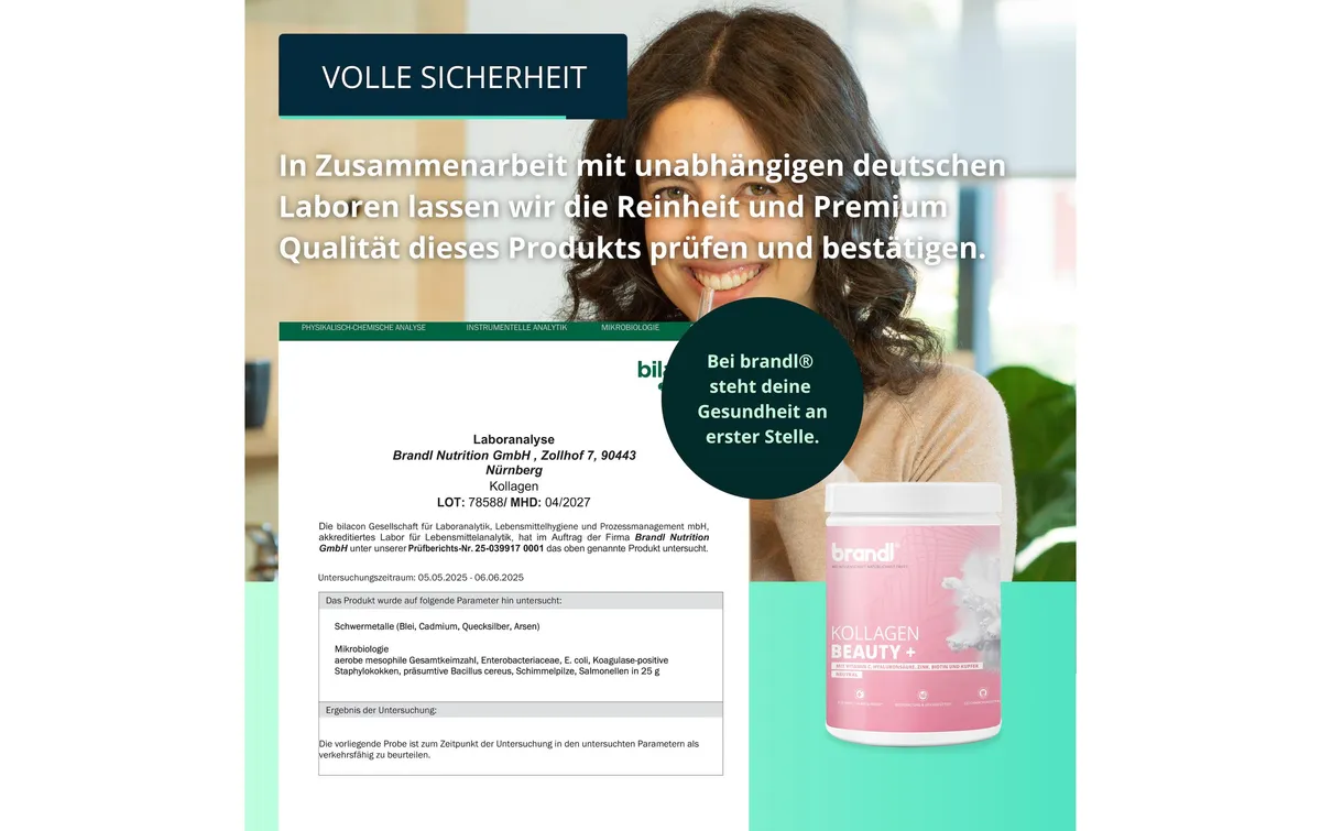 Brandl-Nutrition Pulver Kollagen Beatuy + 550 g Brandl-Nutrition Pulver Kollagen Beatuy + 550 g