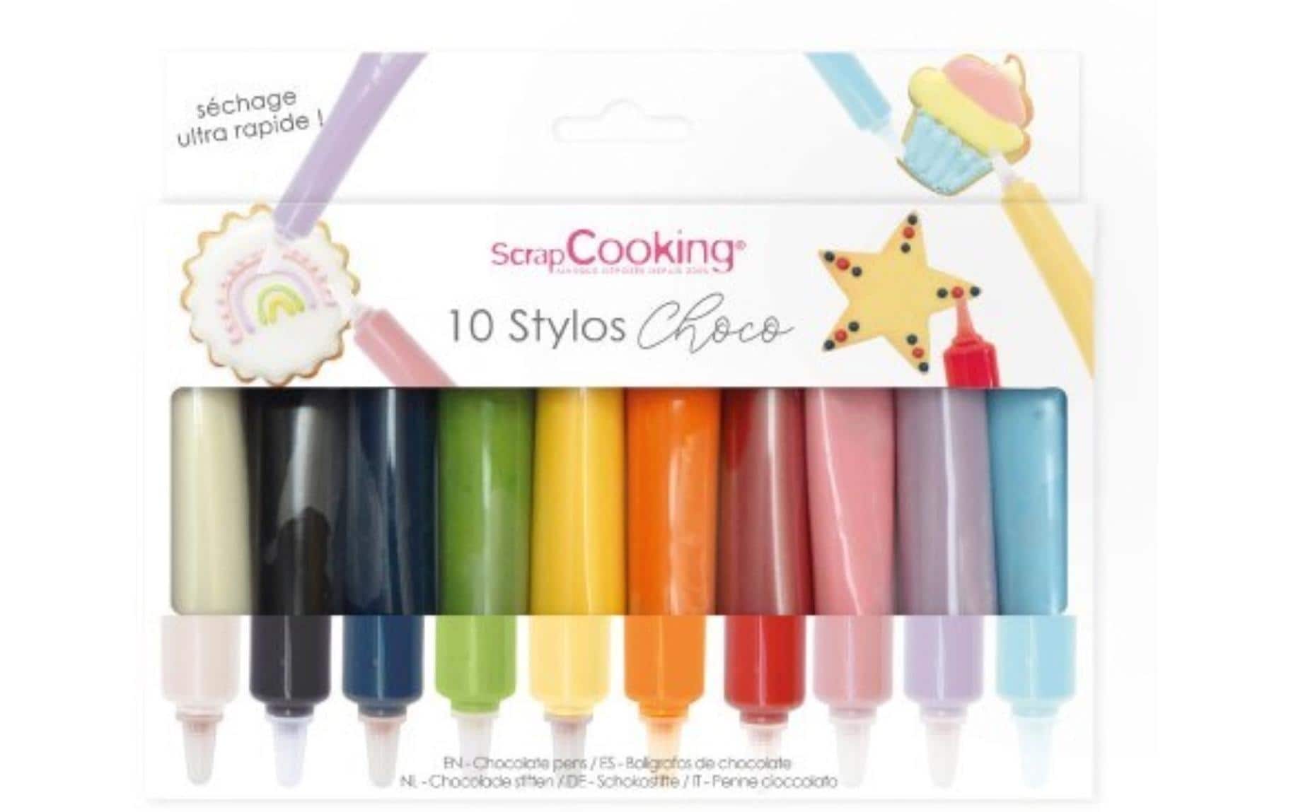 ScrapCooking Lebensmittelfarbenstifte Schokogeschmack Mehrfarbig, 10 Stk. ScrapCooking Lebensmittelfarbenstifte Schokogeschmack Mehrfarbig, 10 Stk.