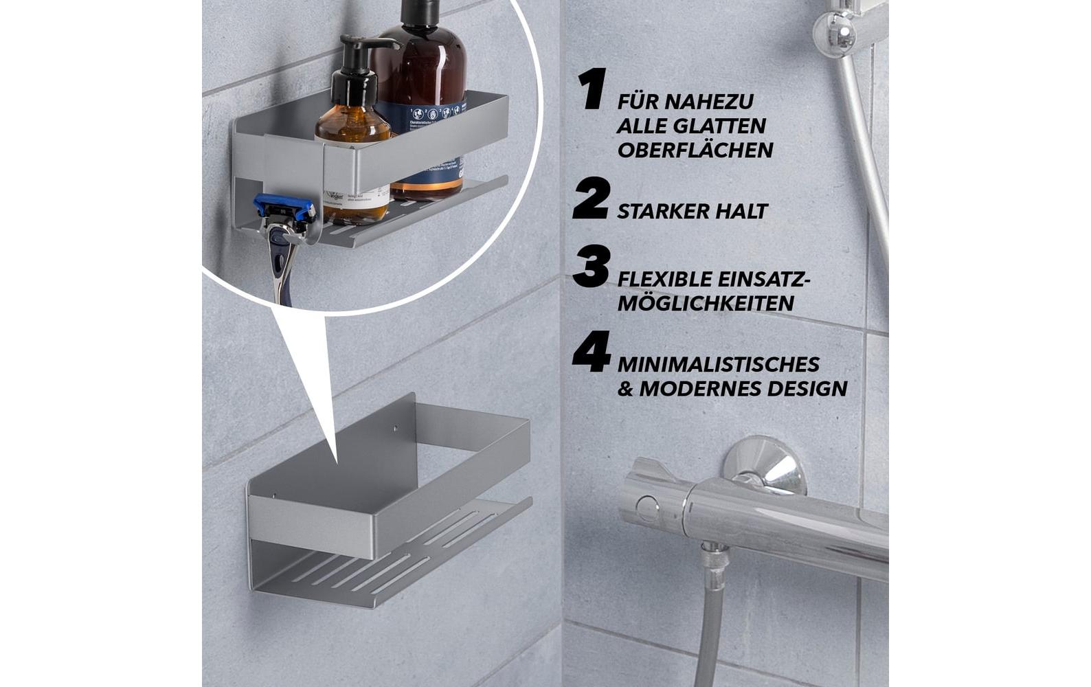 Benkstein Einzel-Duschorganizer Silber
