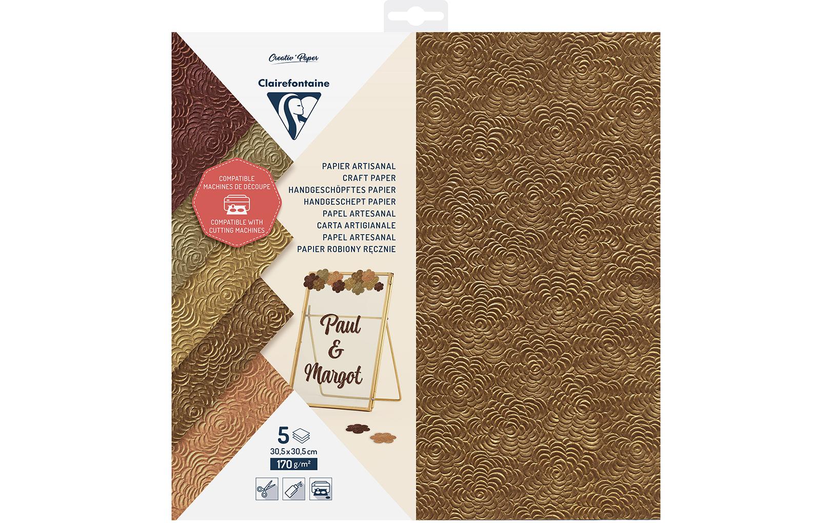 Clairefontaine Bastelpapier 5 Blatt, zum Plotten Clairefontaine Bastelpapier 5 Blatt, zum Plotten