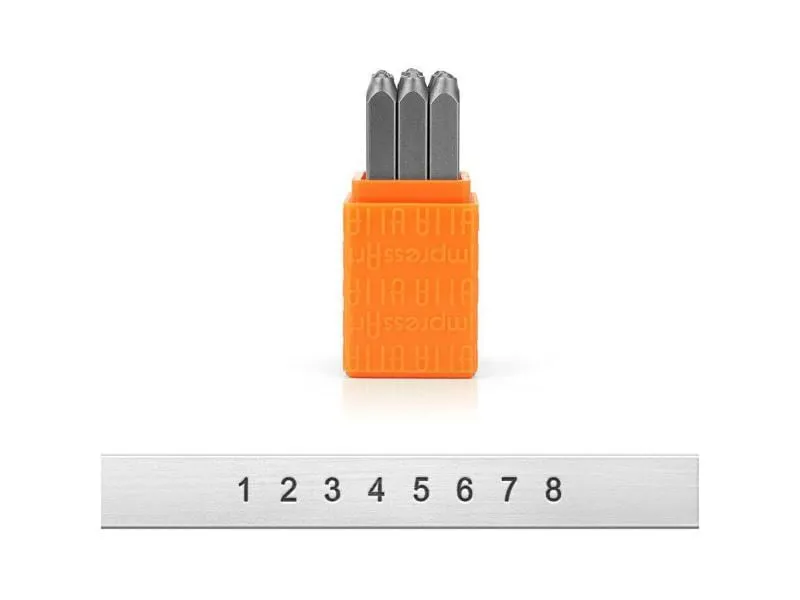 ImpressArt Prägestempel Set 3 mm Zahlen 1-9, 9 Stück ImpressArt Prägestempel Set 3 mm Zahlen 1-9, 9 Stück